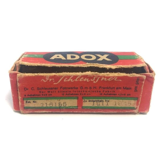 WWII Era German Adox Antihalo 17F Pan  6 cm Film Unused in Box Expired July 1945 - Picture 5 of 7
